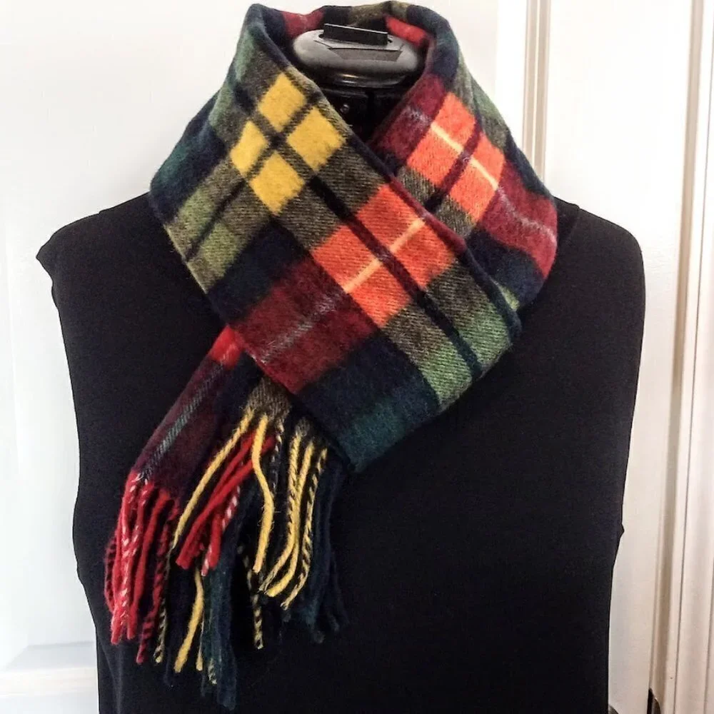 House of Scotland 100% Lambswool Fringed Scarf